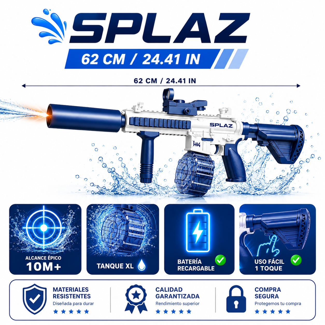 Fusil Eléctrico De Agua
